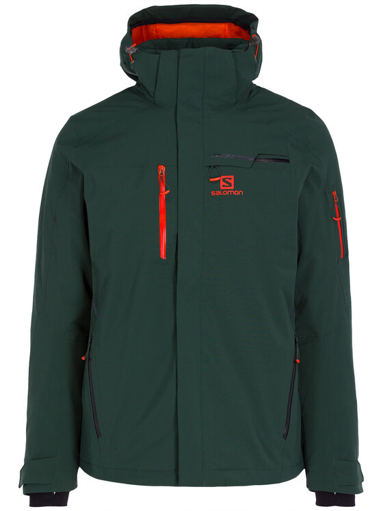 Salomon Salomon Скиорско яке Brilliant LC1192100 Зелен Regular Fit