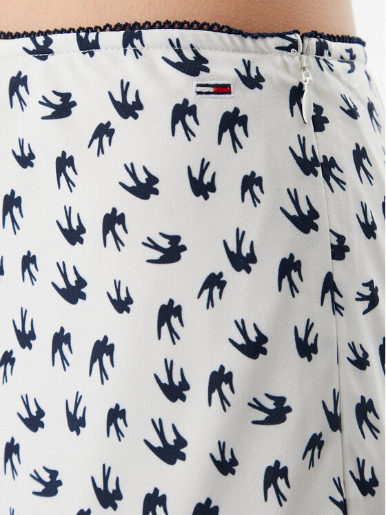 Tommy Jeans Tommy Jeans Спідниця-міді DW0DW20272 Écru Regular Fit