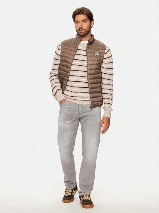 Jott Jott Kamizelka Tom P000MDOW04 Beżowy Slim Fit