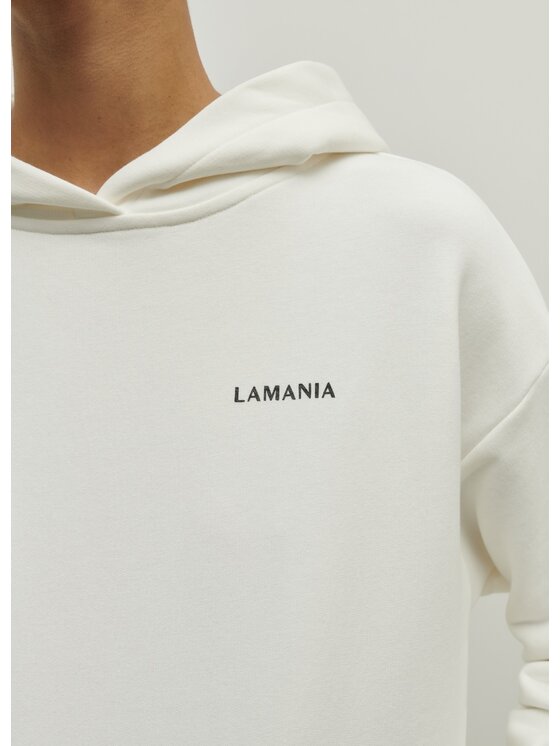 La Mania La Mania Felpa TRACK Bianco Basic Fit