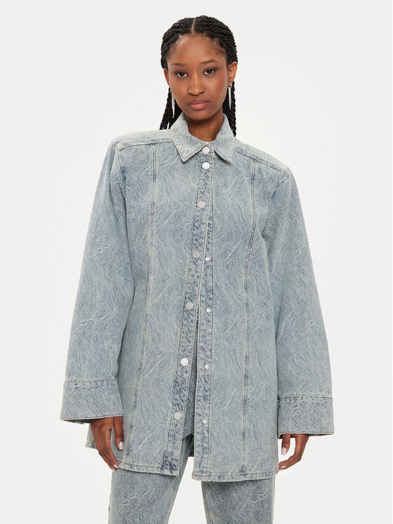 Gestuz Gestuz Jeanshemd Gianna 10908941 Blau Relaxed Fit