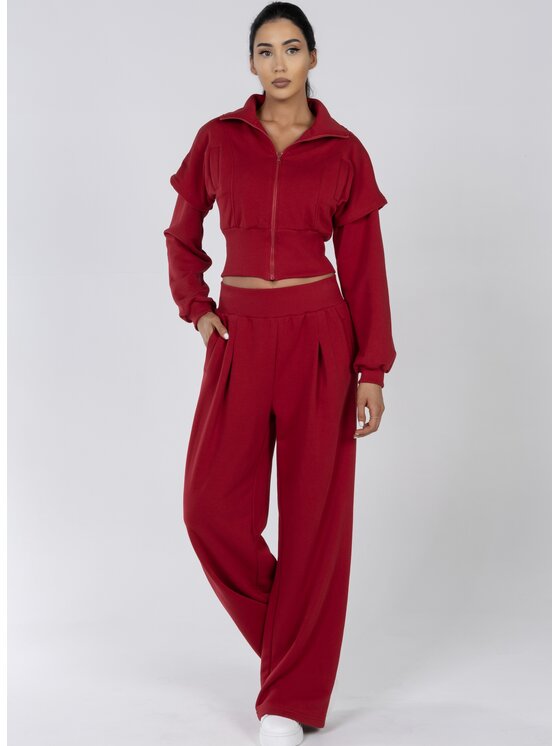 Love Saints Love Saints Dres L26ZF-KA-K11 Czerwony Regular Fit