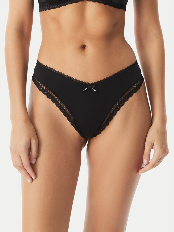 HUGO HUGO Stringtanga Unique 50545732 Schwarz