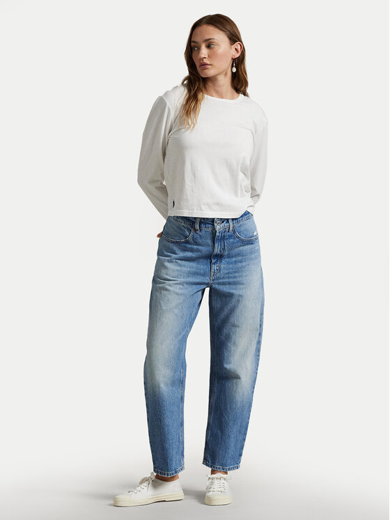 Polo Ralph Lauren Polo Ralph Lauren Блуза 211967103001 Бял Classic Fit