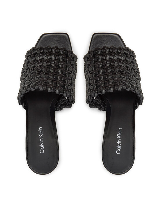Calvin Klein Calvin Klein Παντόφλες Heel Mule Sandal 70 Latt HW0HW02144 Μαύρο