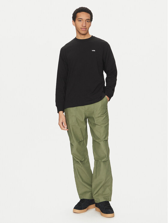 Vans Vans Longsleeve Left Chest II VN000P1S Μαύρο Loose Fit