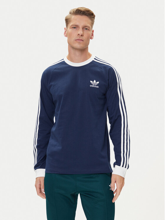 adidas adidas S dlouhým rukávem adicolor Classics 3-Stripes IM9428 Tmavomodrá Slim Fit