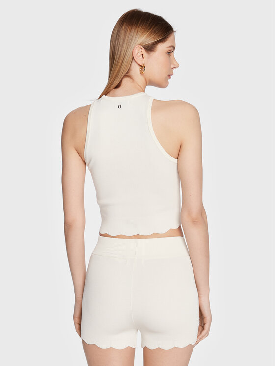 Guess Guess Felső Ada W3GZ00 Z2Z80 Ekru Regular Fit