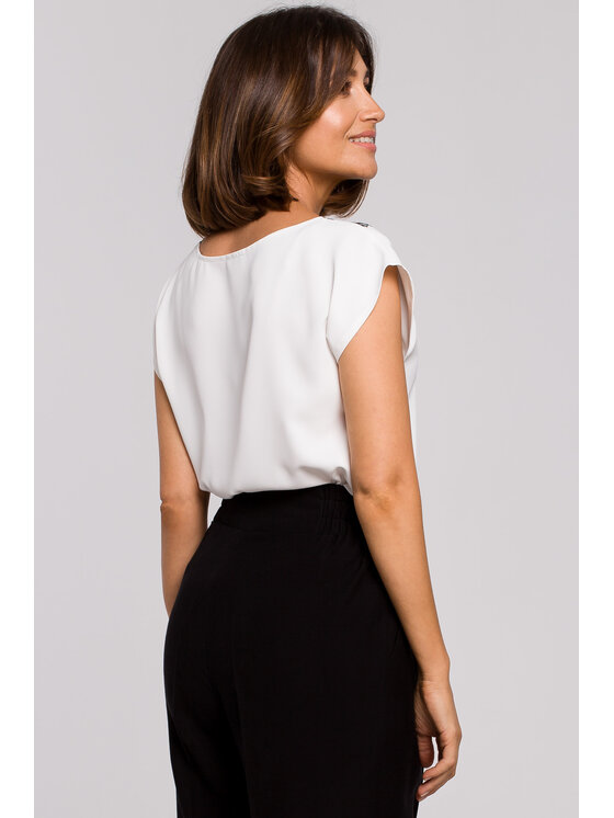 Stylove Stylove Blúzka S206 Biela Regular Fit