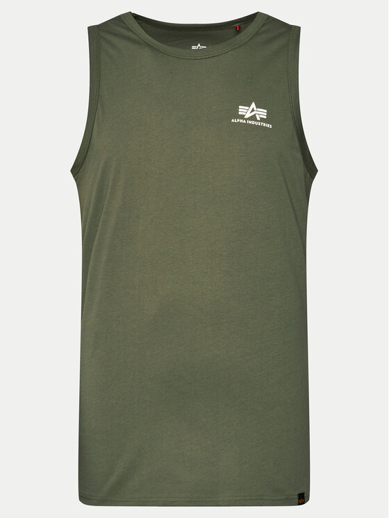 Alpha Industries Alpha Industries Tank top Small Logo Tank 196541 Zelená Regular Fit