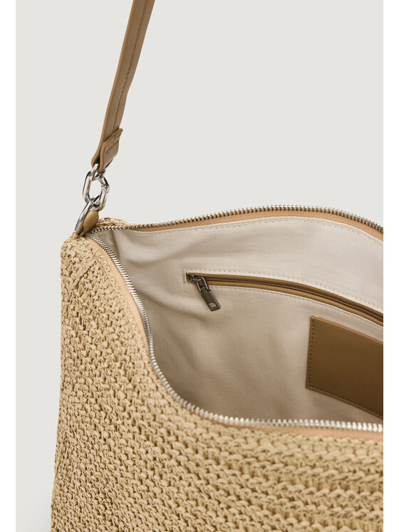 Desigual Desigual Borsetta BAG_HALF LOGO RAFFIA LE Beige