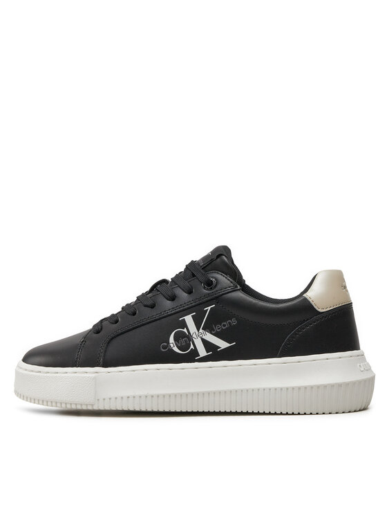 Calvin Klein Jeans Calvin Klein Jeans Tenisice Chunky Cupsole Laceup Lth Ml Mtl YW0YW01476 Crna