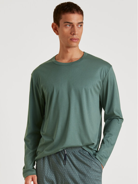 Calida Calida T-Shirt 15887 Zielony Regular Fit