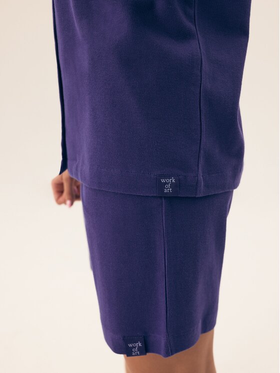 Henderson Henderson Komplet koszula i spodnie materiałowe 43348 Niebieski Regular Fit