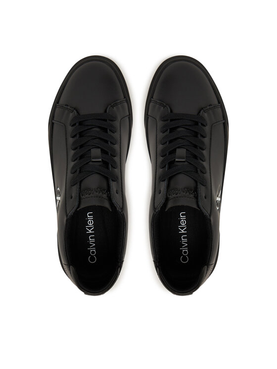 Calvin Klein Calvin Klein Сникърси Basket Cupsole Laceup Lth Ml YW0YW01945 Черен