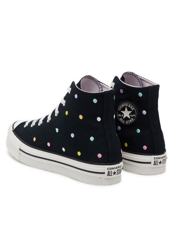 Converse Converse Plátěnky Chuck Taylor All Star Lift Polka Dots Platform A12608C Černá