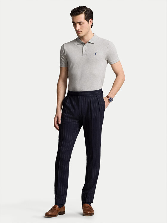 Polo Ralph Lauren Polo Ralph Lauren Polokošeľa 710941439004 Sivá Custom Slim Fit