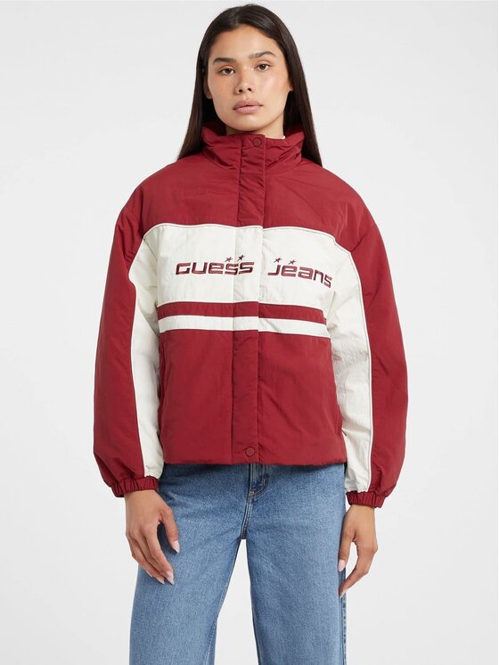 Guess Jeans Guess Jeans Übergangsjacke W5BL11 WGYL2 Rot Regular Fit