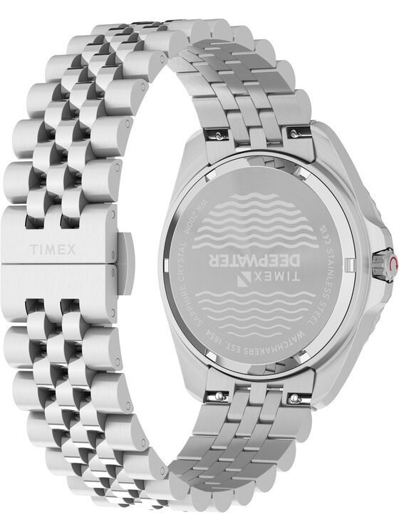 Timex Timex Zegarek TW2Y64500 Srebrny