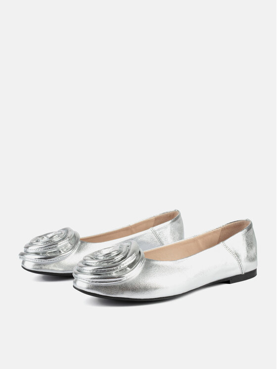 L37 L37 Ballerine WILD ROSES Argento