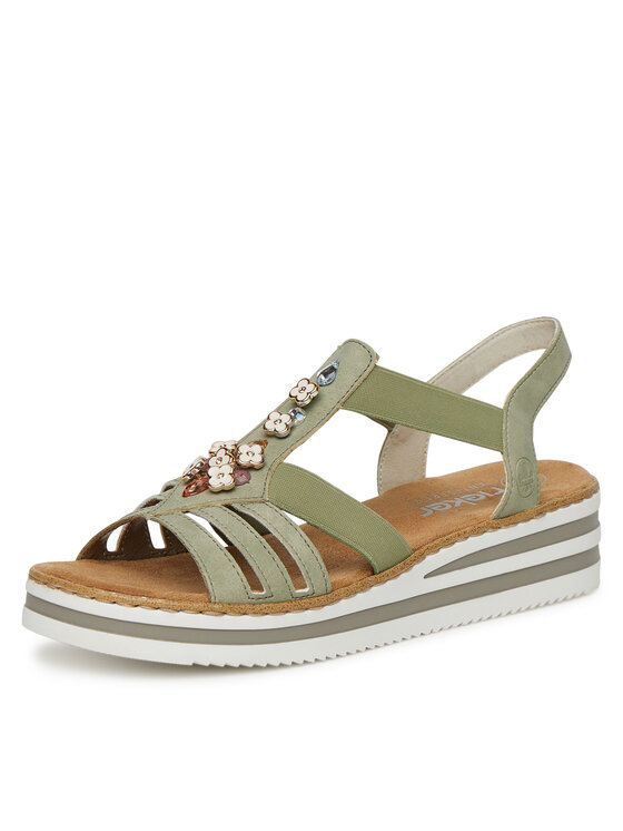 Rieker Rieker Sandalen V0245-52 Grün