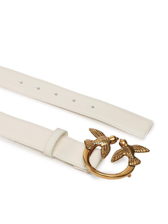 PINKO Pinko Dámsky opasok Love Berry H3 Belt PE 23 PLT01 100125 A0F1 Biela