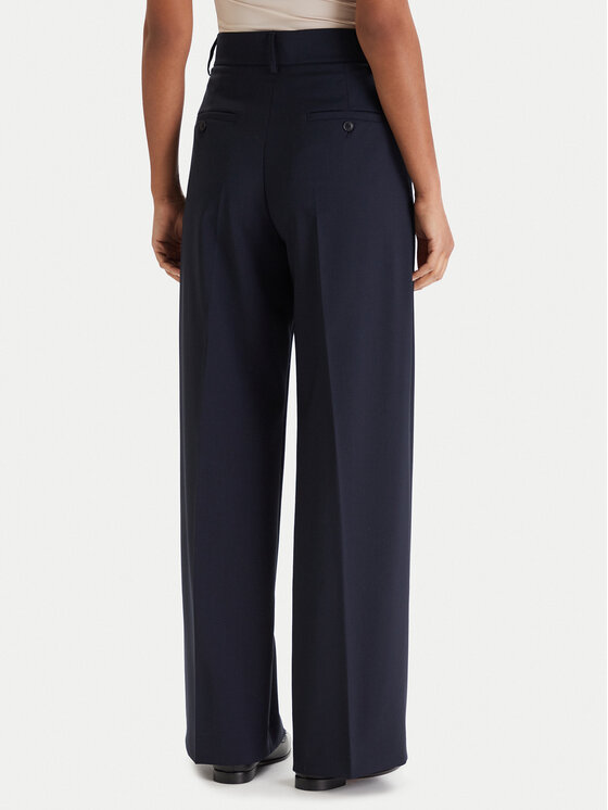Weekend Max Mara Weekend Max Mara Palazzo kalhoty Visivo 2615131041 Tmavomodrá Relaxed Fit