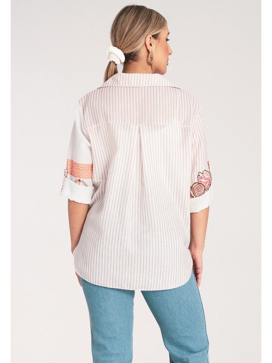 FIGL FIGL Camicia M1120 Beige Oversize