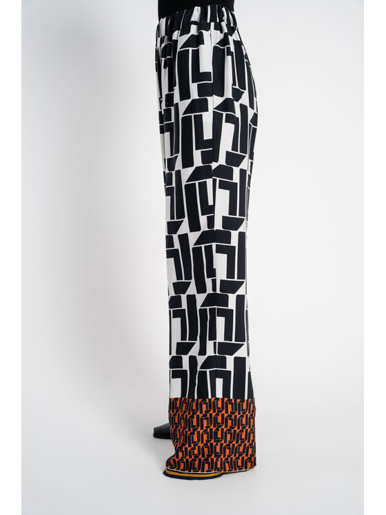 CLICK CLICK Spodnie materiałowe 30-411 Czarny Relaxed Fit