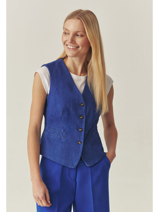 TATUUM TATUUM Vesta RONITA Modrá Slim Fit