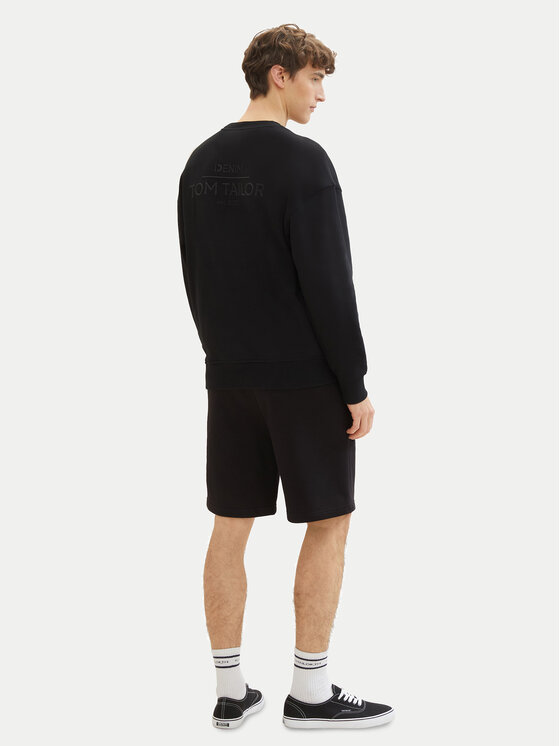 Tom Tailor Denim Tom Tailor Denim Спортни шорти 1040931 Черен Relaxed Fit