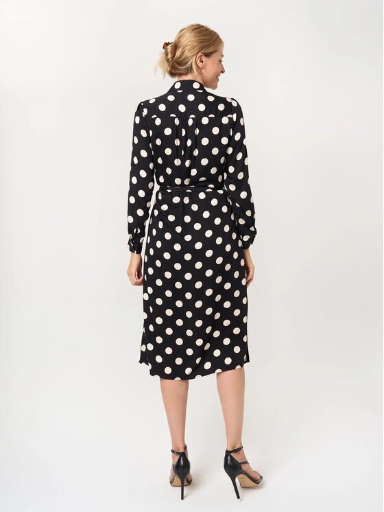Willsoor Willsoor Sukienka koszulowa 68151 Czarny Comfortable Fit