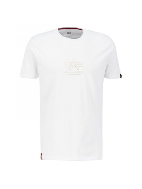 Alpha Industries Alpha Industries T-Shirt AI.106502-09-M Biały Basic Fit