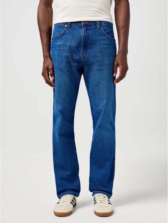 Wrangler Wrangler Jeansy Frontier Niebieski Straight Leg