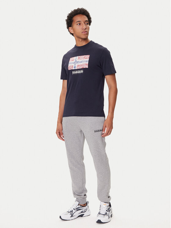 Napapijri Napapijri Tricou S-Drapeau Ss NP0A891K Bleumarin Regular Fit
