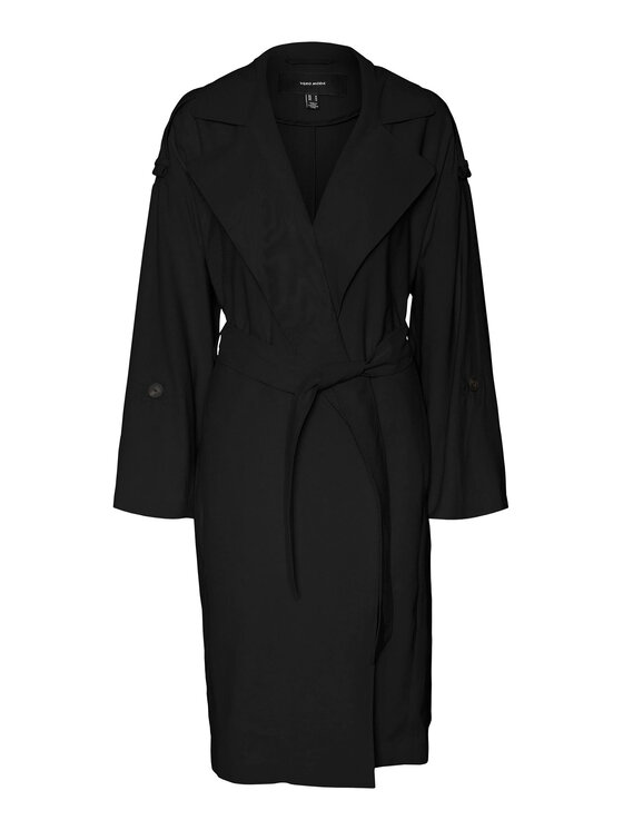 Vero Moda Vero Moda Tenchcoat Bella 10252979 Schwarz Relaxed Fit