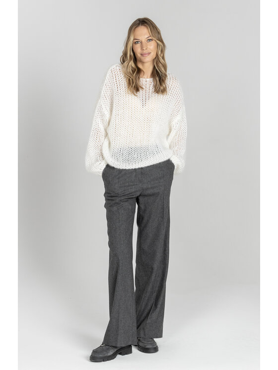 Deni Cler Milano Deni Cler Milano Spodnie materiałowe W-DC-5266-E5-E5-88-1 Szary Loose Leg