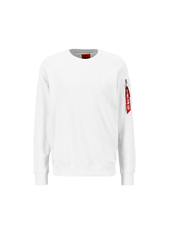 Alpha Industries Alpha Industries Bluza X-Fit Sweatshirt Biały Regular Fit
