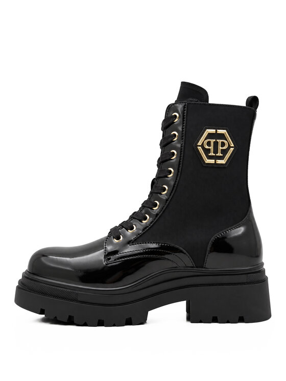 PHILIPP PLEIN PHILIPP PLEIN Členková obuv s elastickým prvkom 32220 Čierna