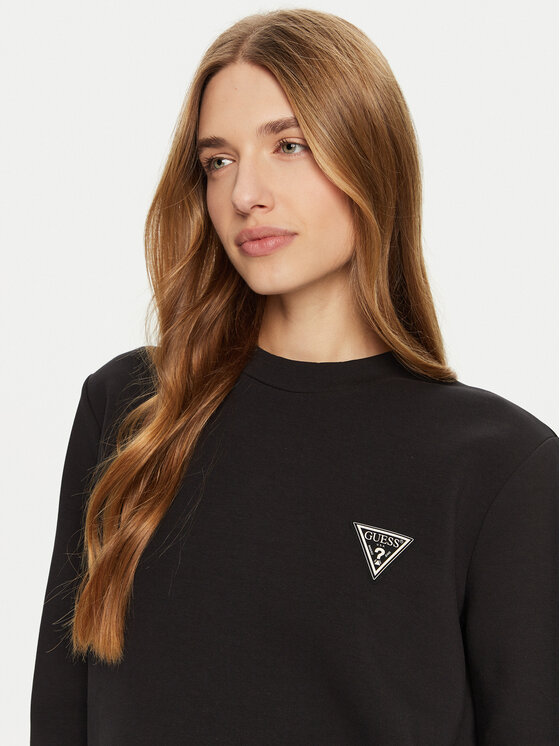Guess Guess Bluza Ann V4BQ23 KBCK2 Czarny Regular Fit