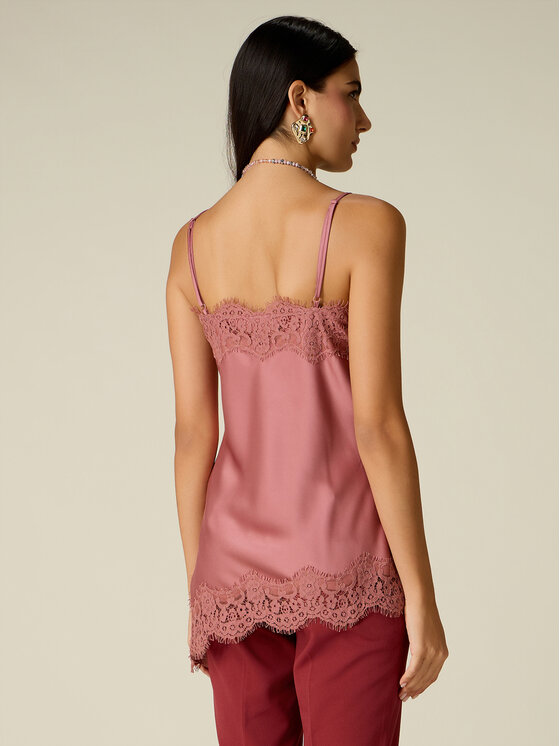 Oltre Oltre T-shirt 2094R103209N016 Rosa Slim Fit
