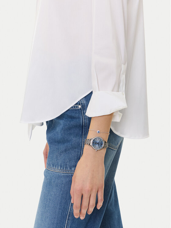 U.S. Polo Assn. U.S. Polo Assn. Комплект часовник и гривна Faith USP6392TW Сребрист