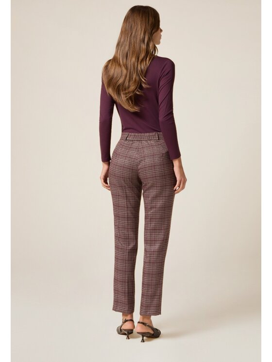 Oltre Oltre Pantaloni di tessuto P00CR009160N0Z6 Bordeaux Regular Fit