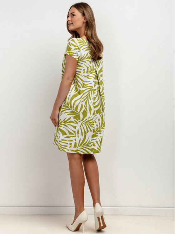 Tessita Tessita Sukienka koktajlowa T423/3/XXL Zielony Regular Fit