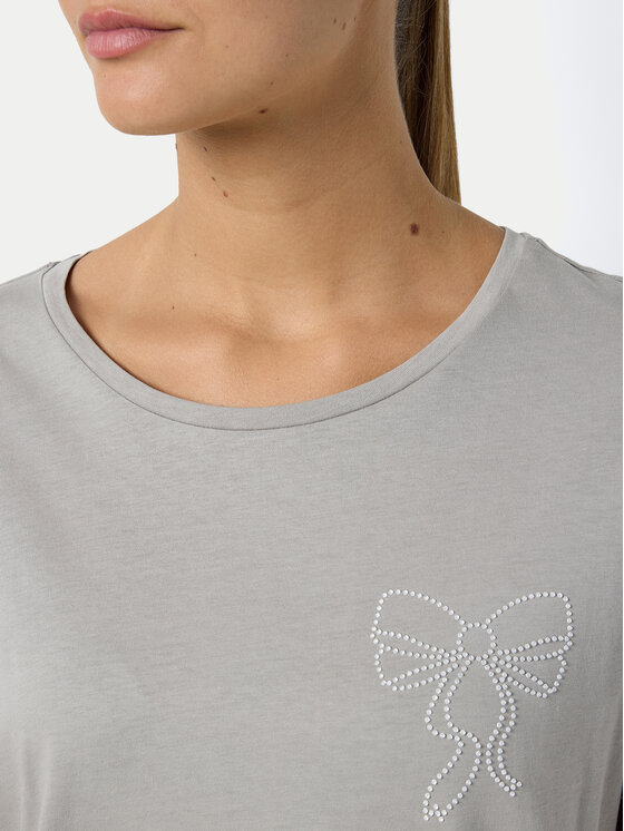 Noisy May Noisy May T-Shirt Nate 27032631 Šedá Regular Fit