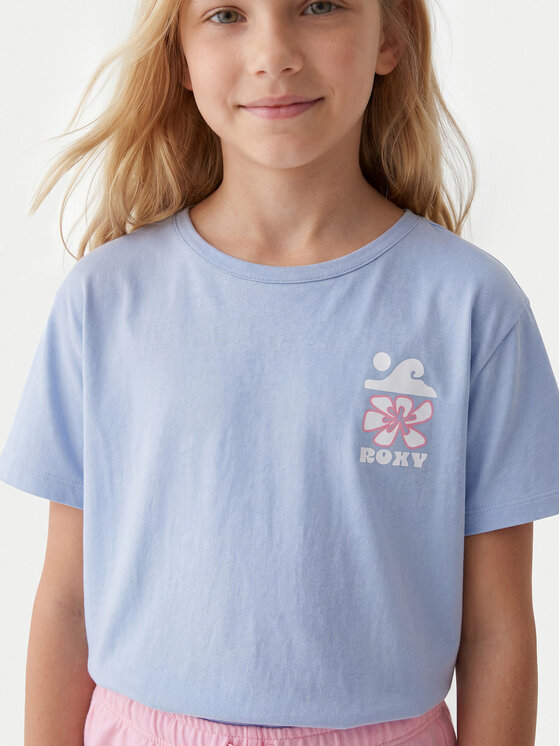 Roxy Roxy T-Shirt Lily ERGZT04139 Fioletowy Regular Fit