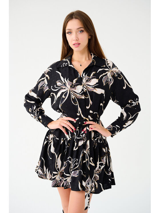 Leimann Leimann Sukienka codzienna Aria Czarny Casual Fit