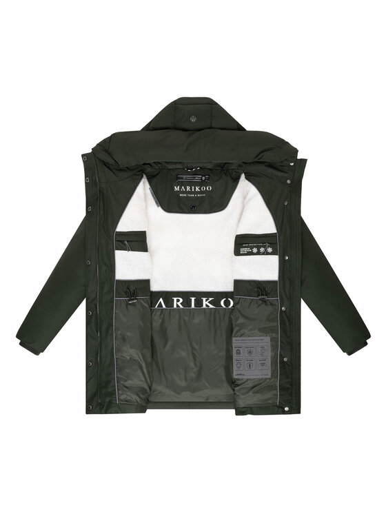 Marikoo Marikoo Kurtka zimowa Delilah Zielony Regular Fit