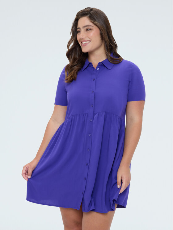 Fiorella Rubino Fiorella Rubino Sukienka codzienna 7085T101770N029 Fioletowy A-Line Fit