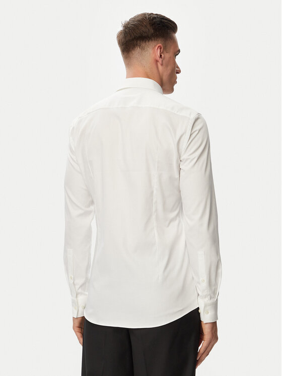 HUGO HUGO Hemd Kenno 50566215 Weiß Slim Fit